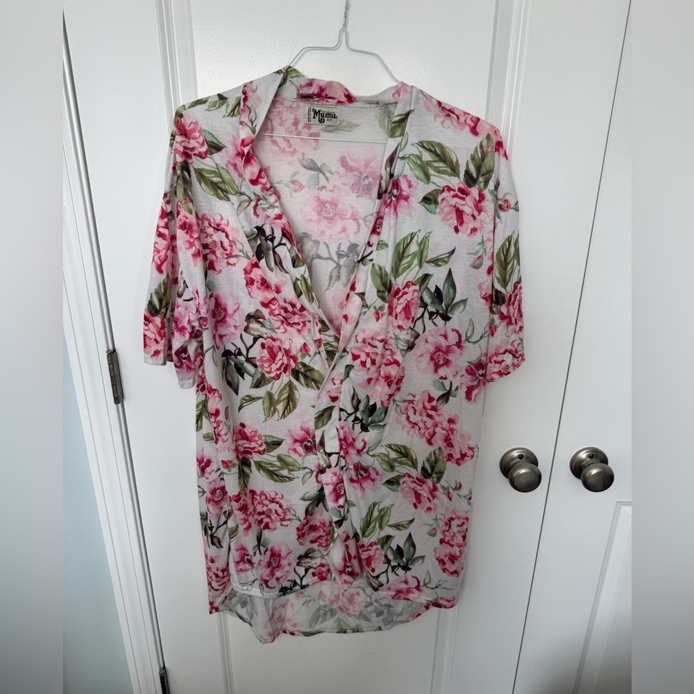 Show Me Your MuMu Floral Robe One Size